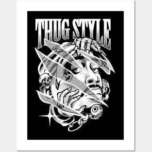 Thug Style B&W Posters and Art